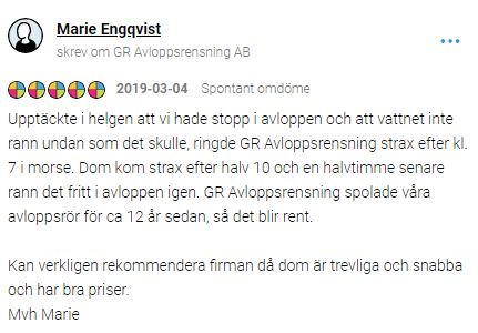 Referens för avloppsjour - hjälp med stopp i avlopp